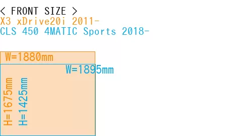 #X3 xDrive20i 2011- + CLS 450 4MATIC Sports 2018-